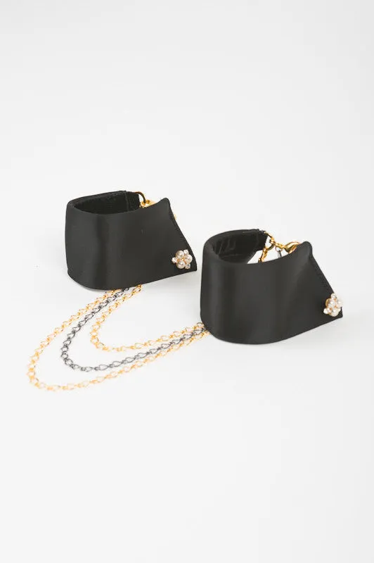 Noir Satin Handcuffs