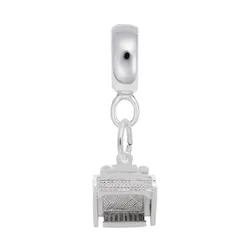 Organ Charm Dangle Bead In Sterling Silver