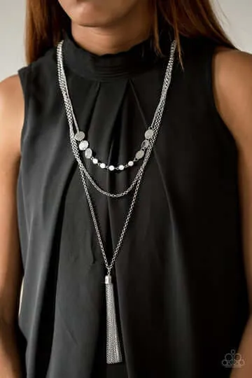 Paparazzi Accessories  - Celebration of Chic #L111 - Silver Necklace