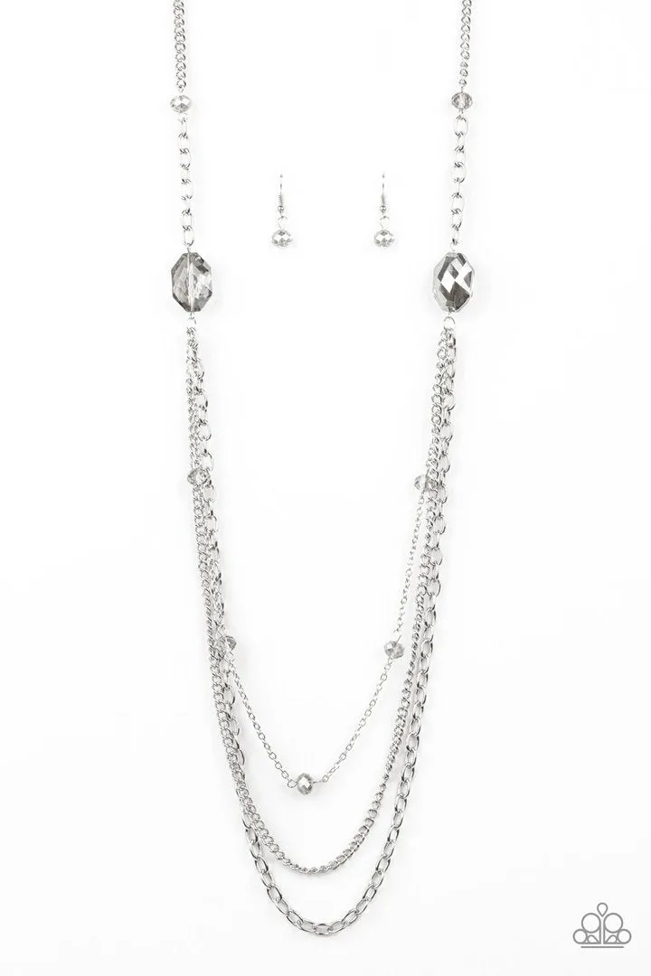 Paparazzi Dare To Dazzle - Silver Necklace