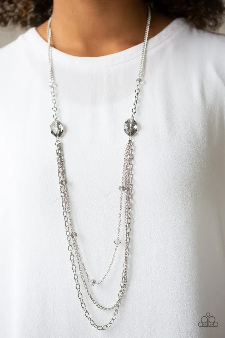 Paparazzi Dare To Dazzle - Silver Necklace