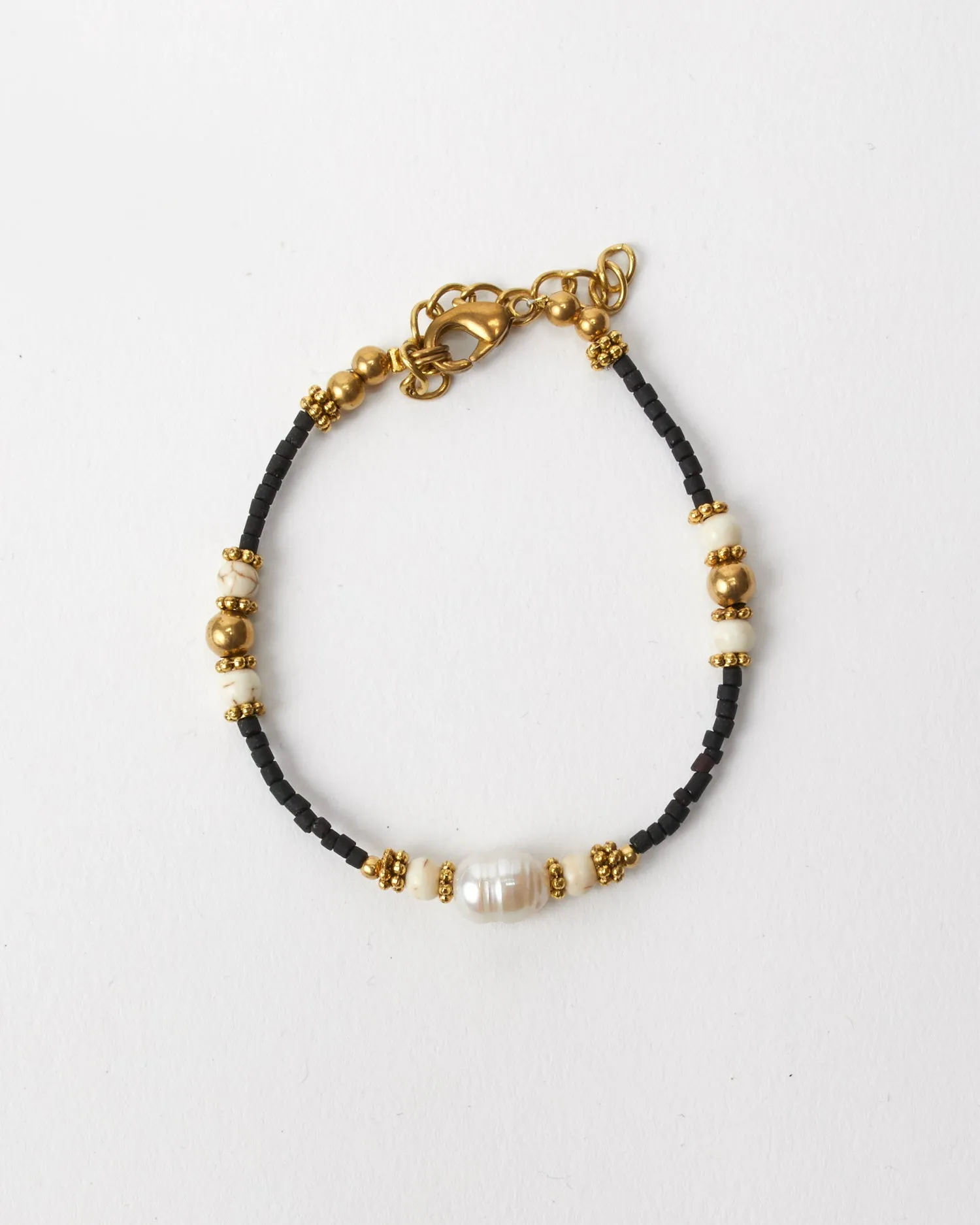 Pearl & Bead Layering Bracelet