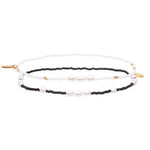 Poppy Anklet Stack - Black