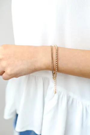 Presley Gold Layered Chain Bracelet