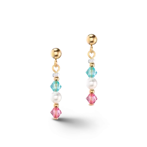 Princess Pearls earrings gold multicolour