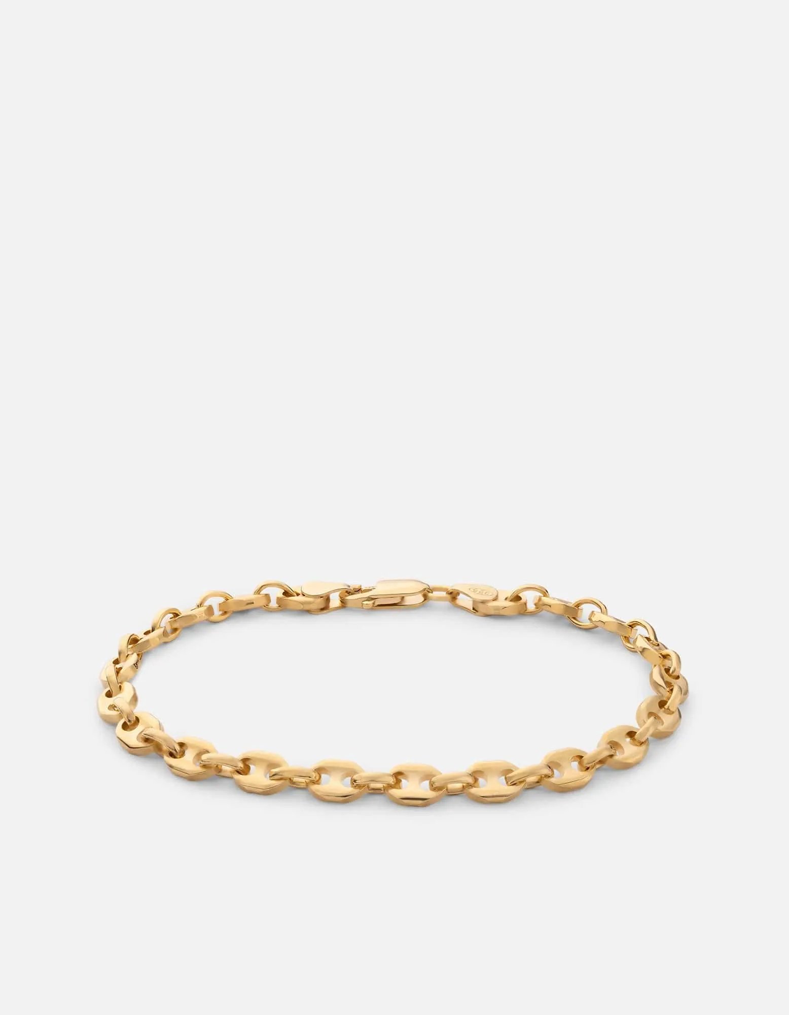 Pyper Link Puff Bracelet, Gold Vermeil