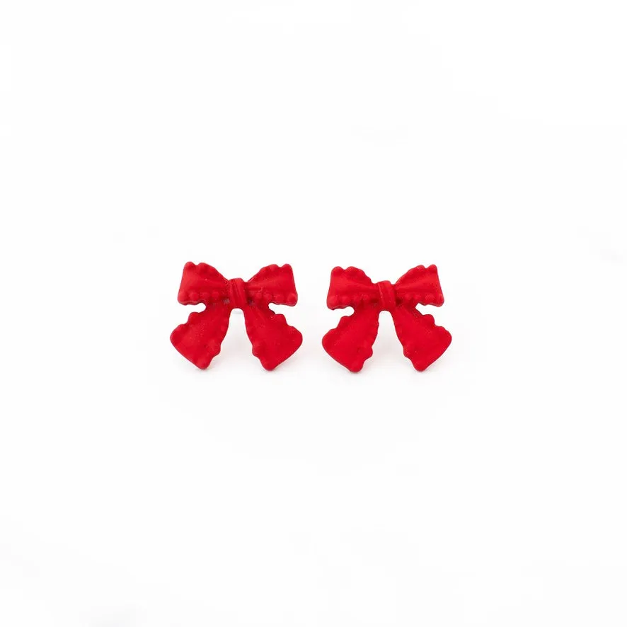 Red Bow Studs