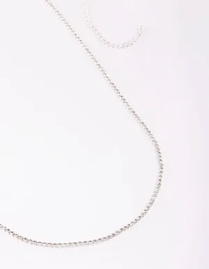 Rhodium Diamante Waist Chain