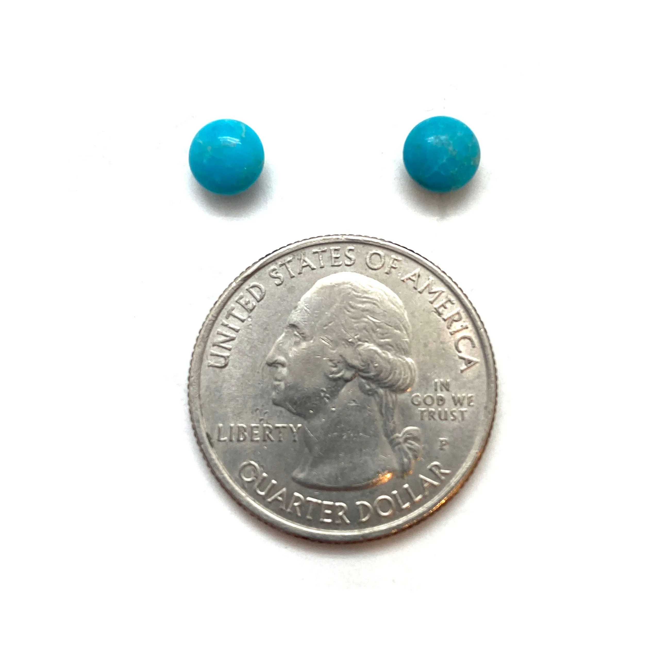 Round Turquoise Studs