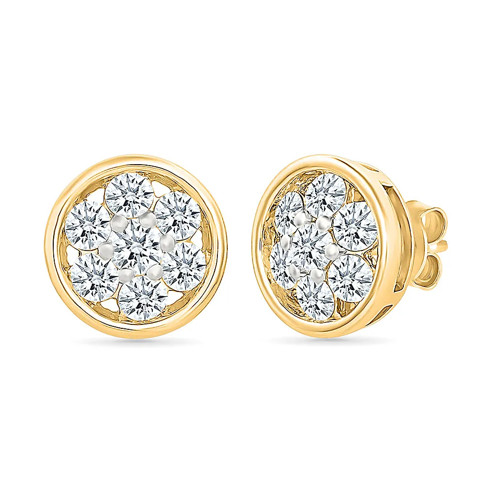 Sana Gold & Diamond Earrings