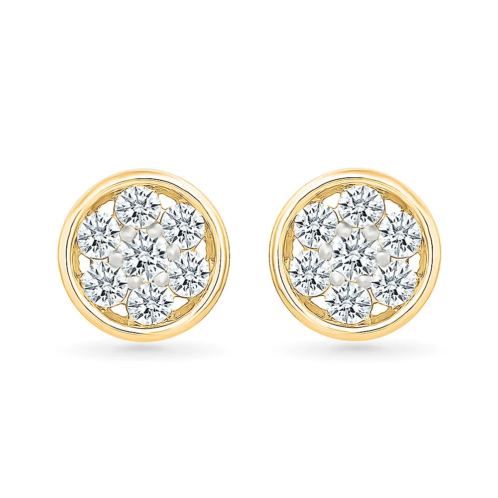 Sana Gold & Diamond Earrings