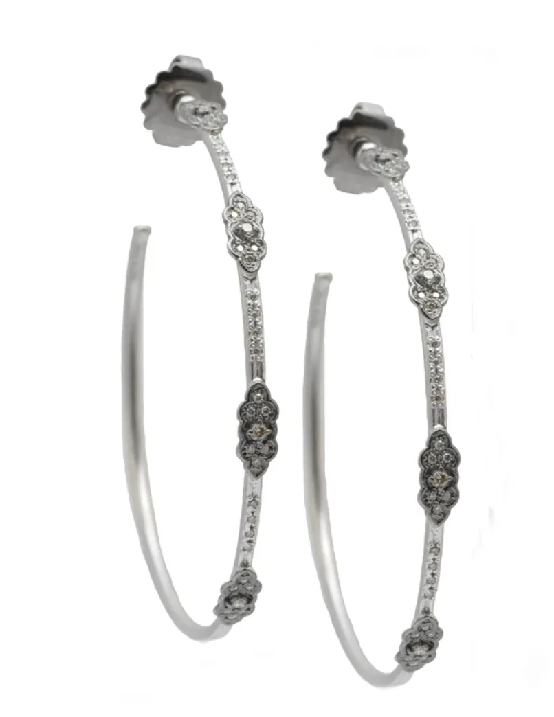 Scroll Hoop Earrings