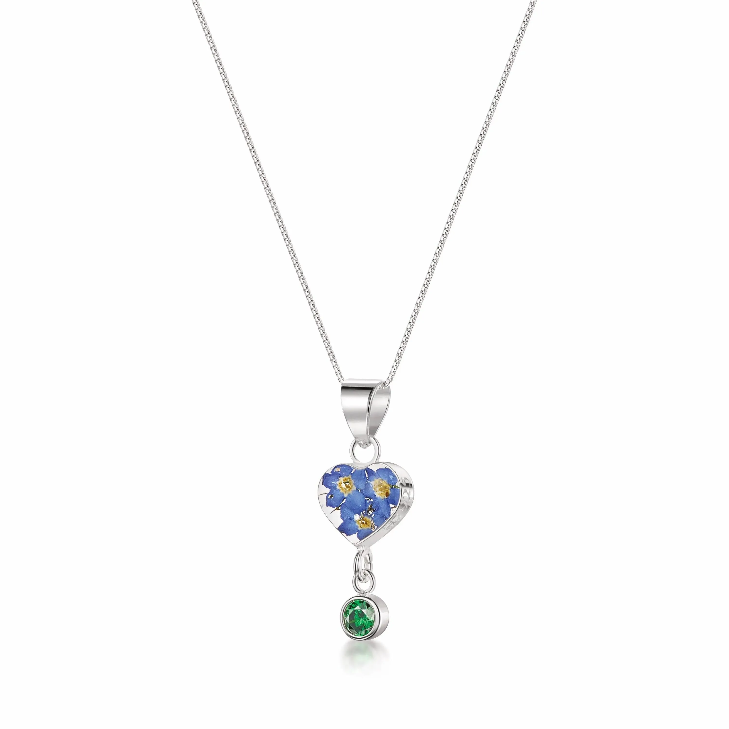 Shrieking Violet's Handmade Birthstone Necklaces: Nature's Beauty in Sterling Silver