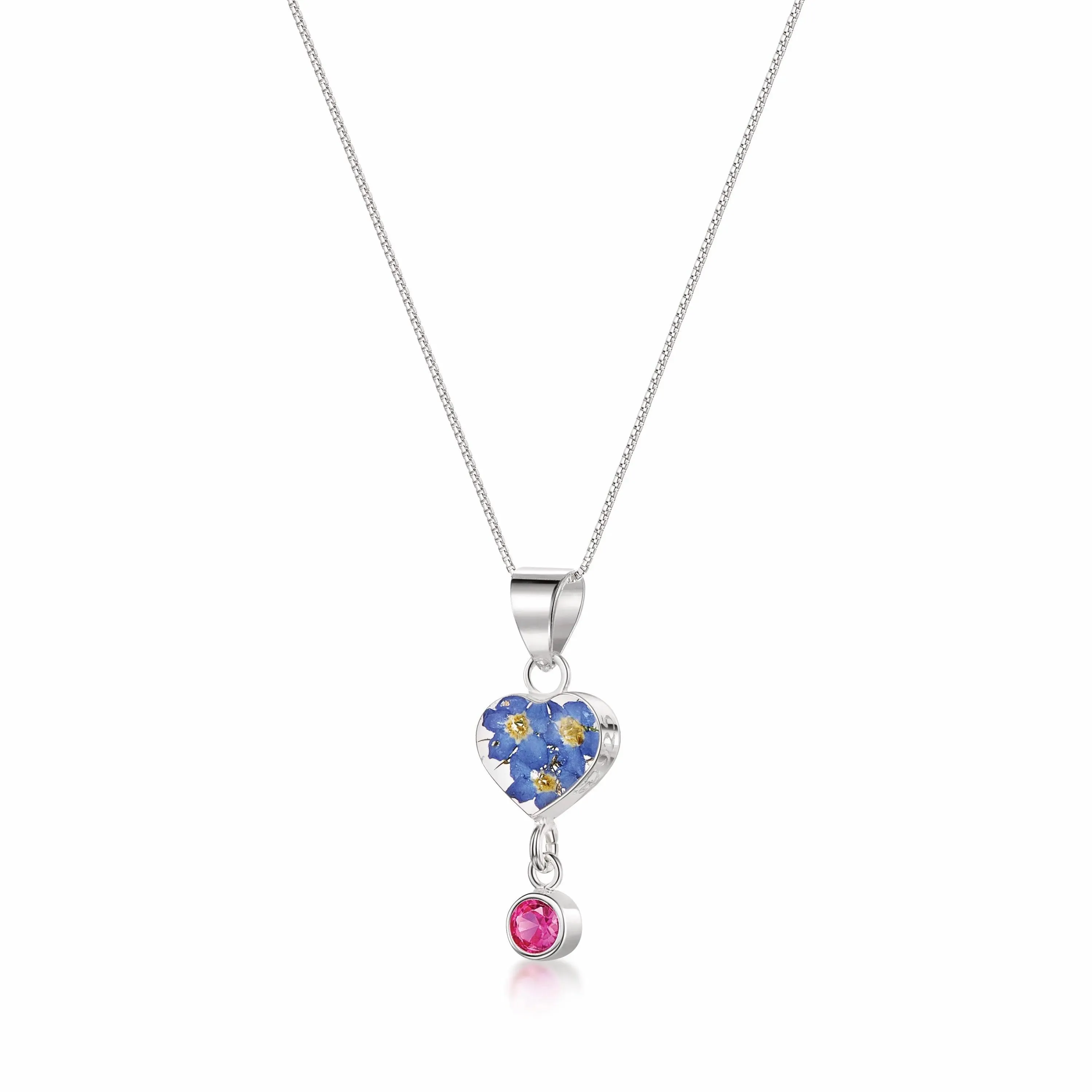 Shrieking Violet's Handmade Birthstone Necklaces: Nature's Beauty in Sterling Silver