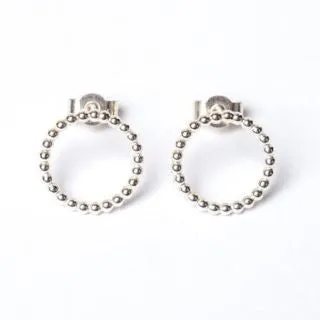 Silver Circle Studs