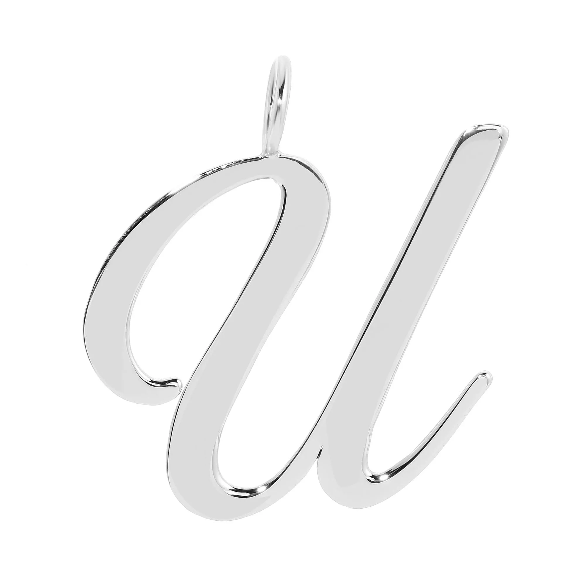 Silver Large Letter Pendants