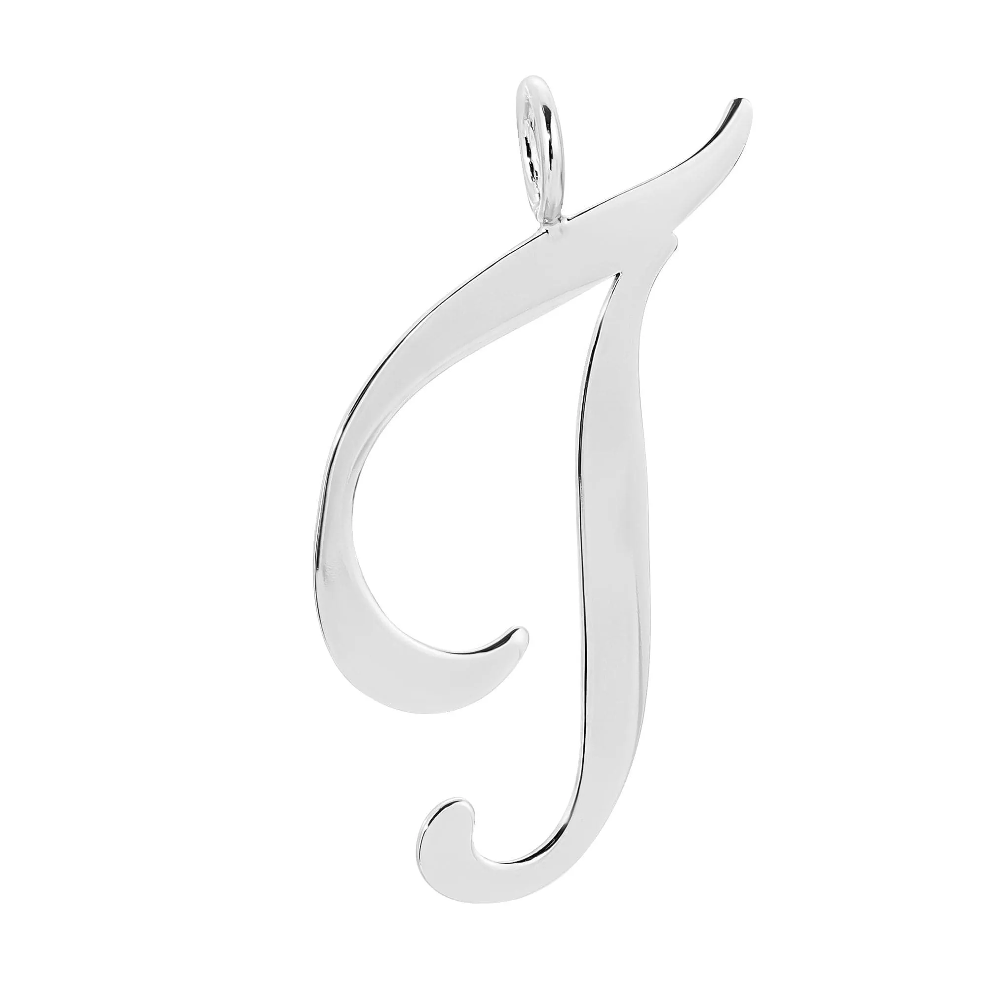 Silver Large Letter Pendants