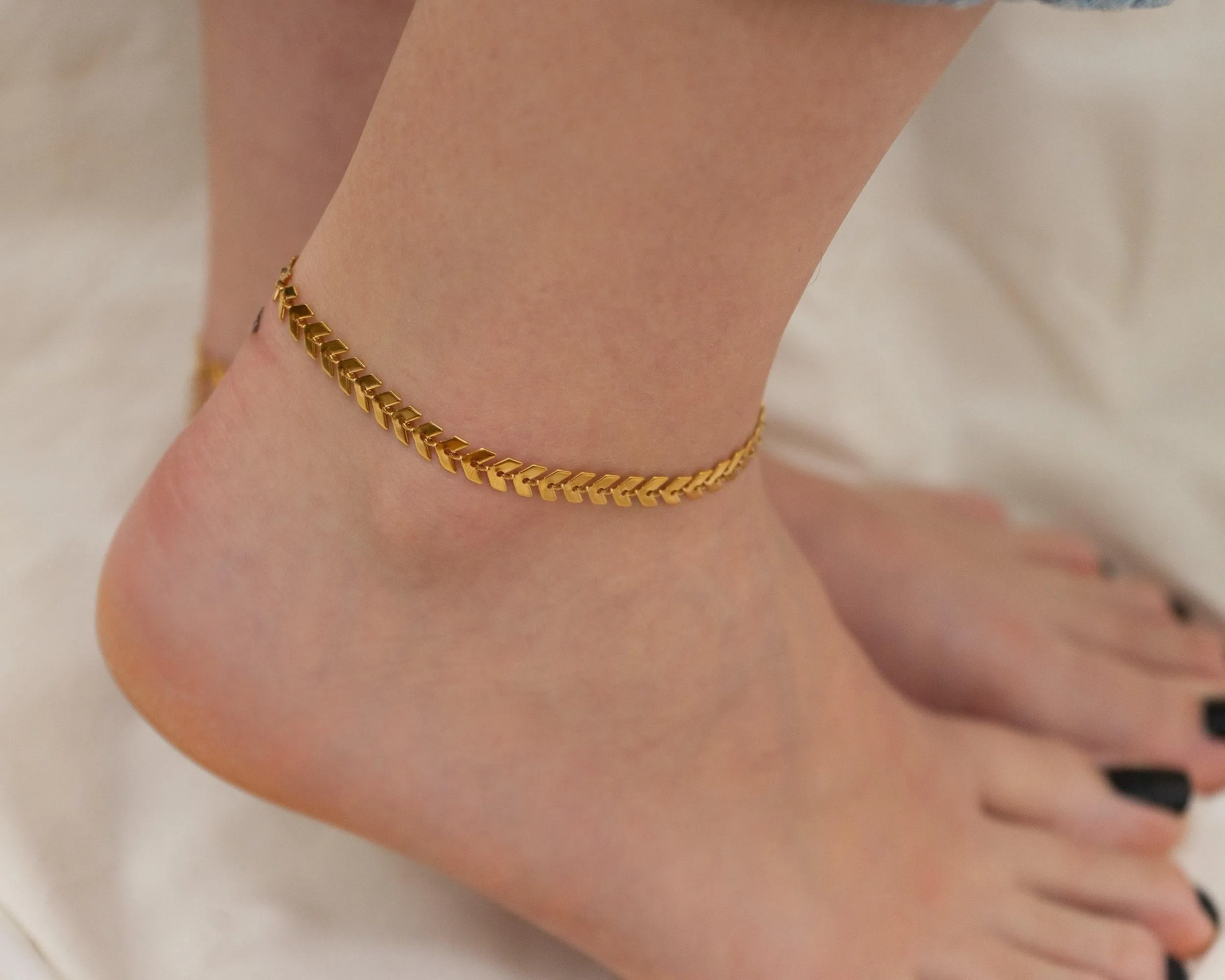 Silver/Gold Arrow Chain Anklet