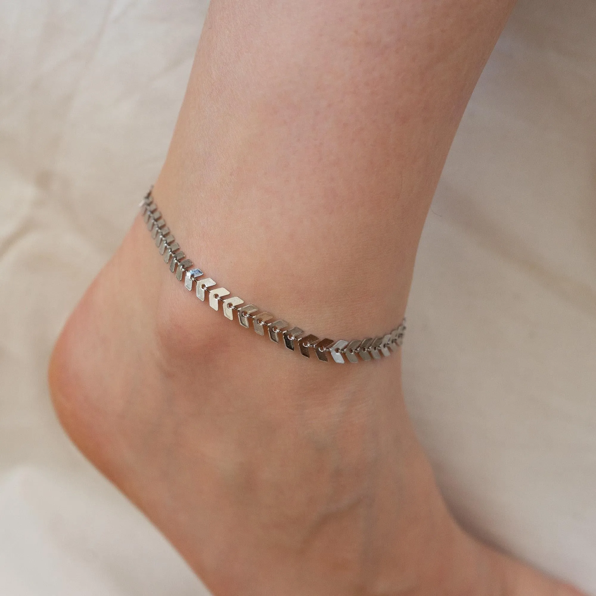 Silver/Gold Arrow Chain Anklet