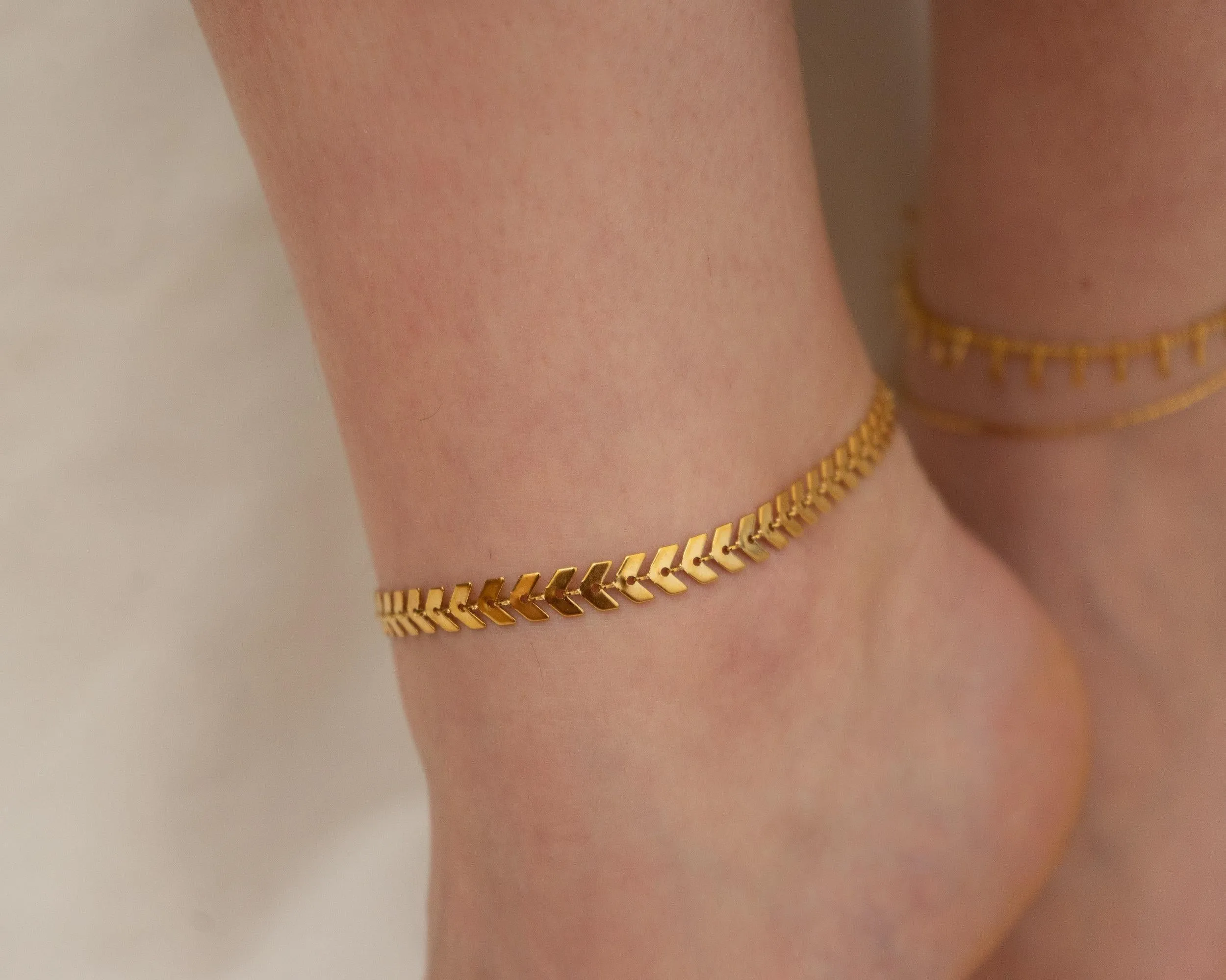 Silver/Gold Arrow Chain Anklet