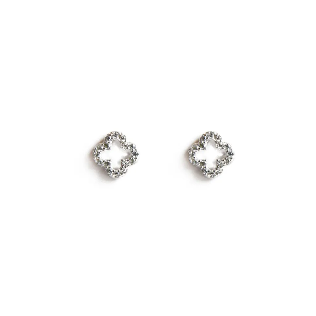 Sparkle Clover Studs