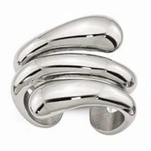 Stainless Steel Polished Wrapped Ring