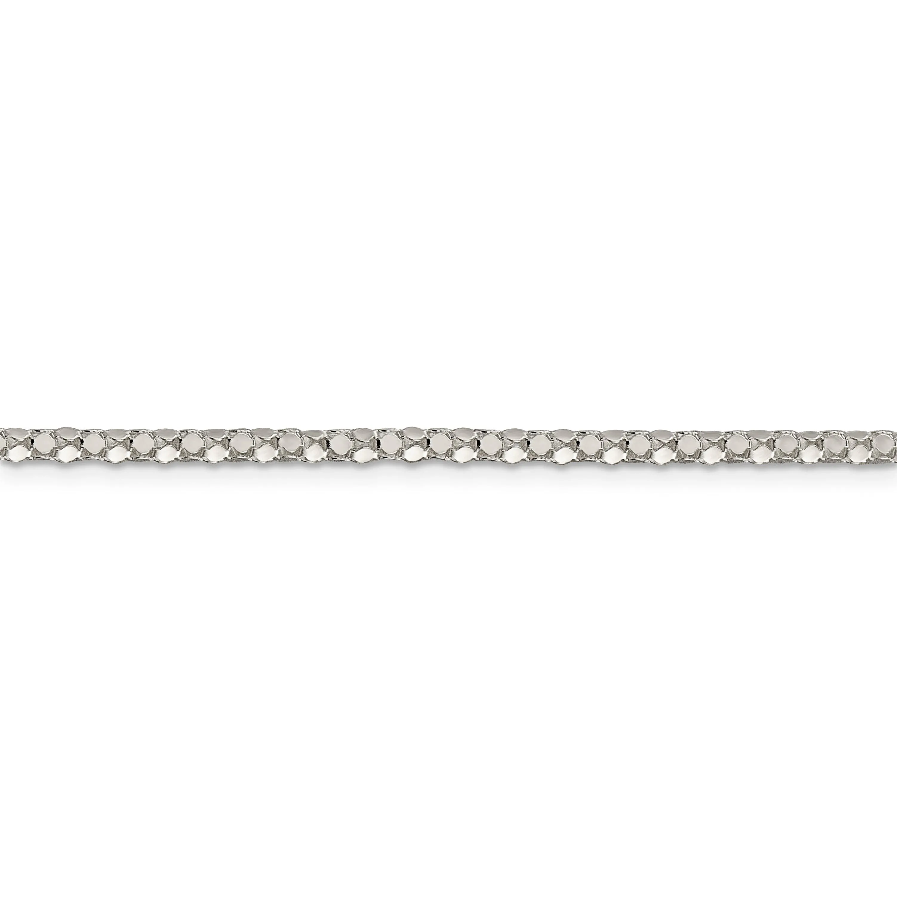 Sterling Silver Polished 2.50-mm Popcorn Chain