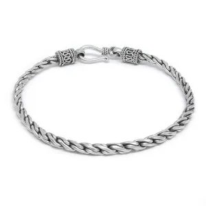 Sterling Silver Rope Link Bracelet