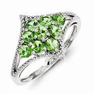 Sterling Silver Tsavorite Ring