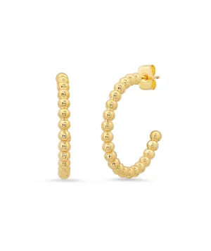 TAI Small Gold Ball Hoops