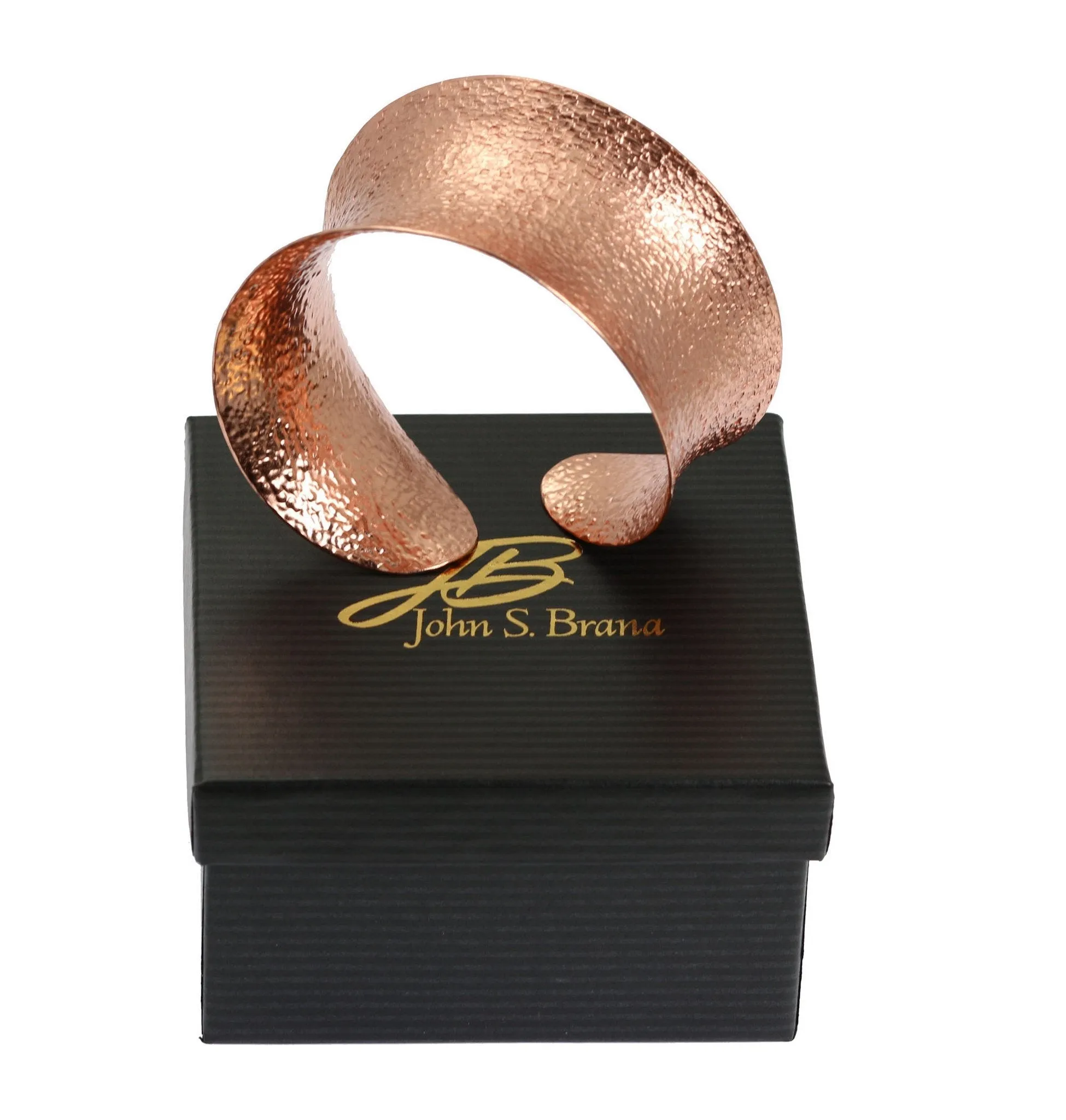 Texturized Anticlastic Copper Bangle Bracelet