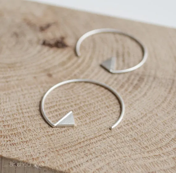 Triangle hoop earrings N°20