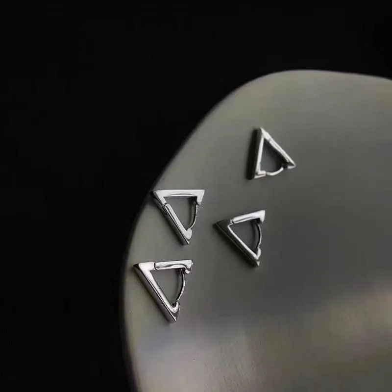 Triangle Hoops| Sterling Silver| Men’s Earrings| Chunky Hoops