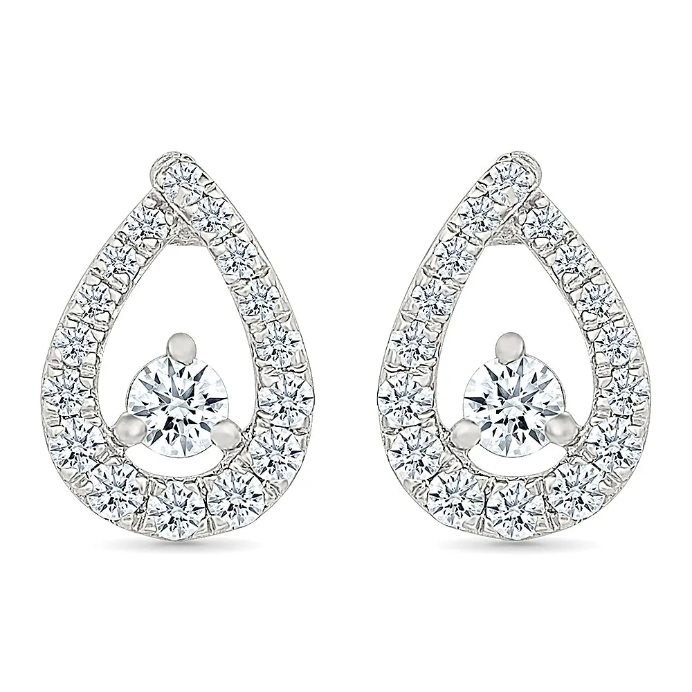 Victoria Gold & Diamond Earrings