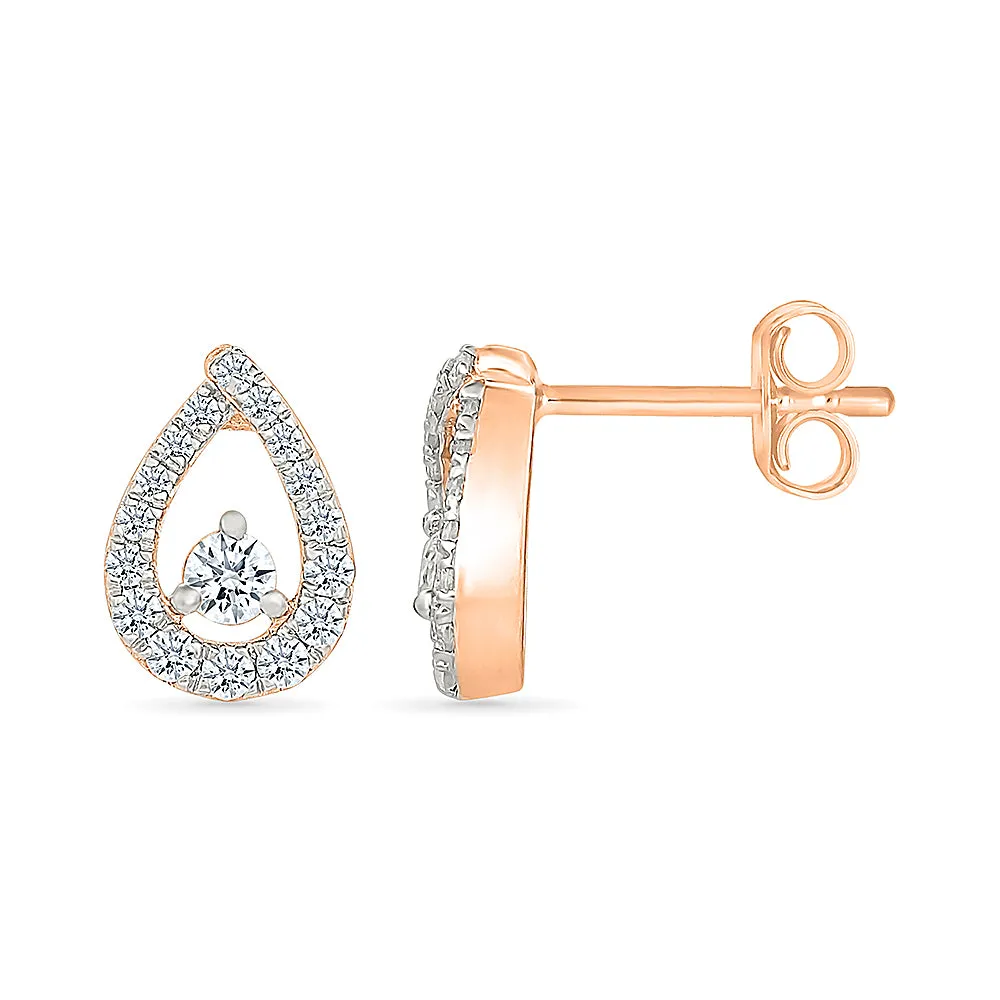 Victoria Gold & Diamond Earrings