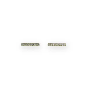 WD32 - 14kt Pave Diamond Stick Studs